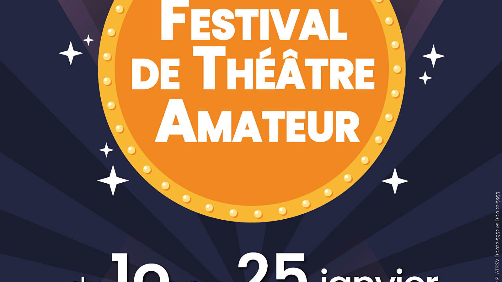 24ème Festival de Théâtre Amateur - 3ème week-end du 24 au 25 Janvier 2025