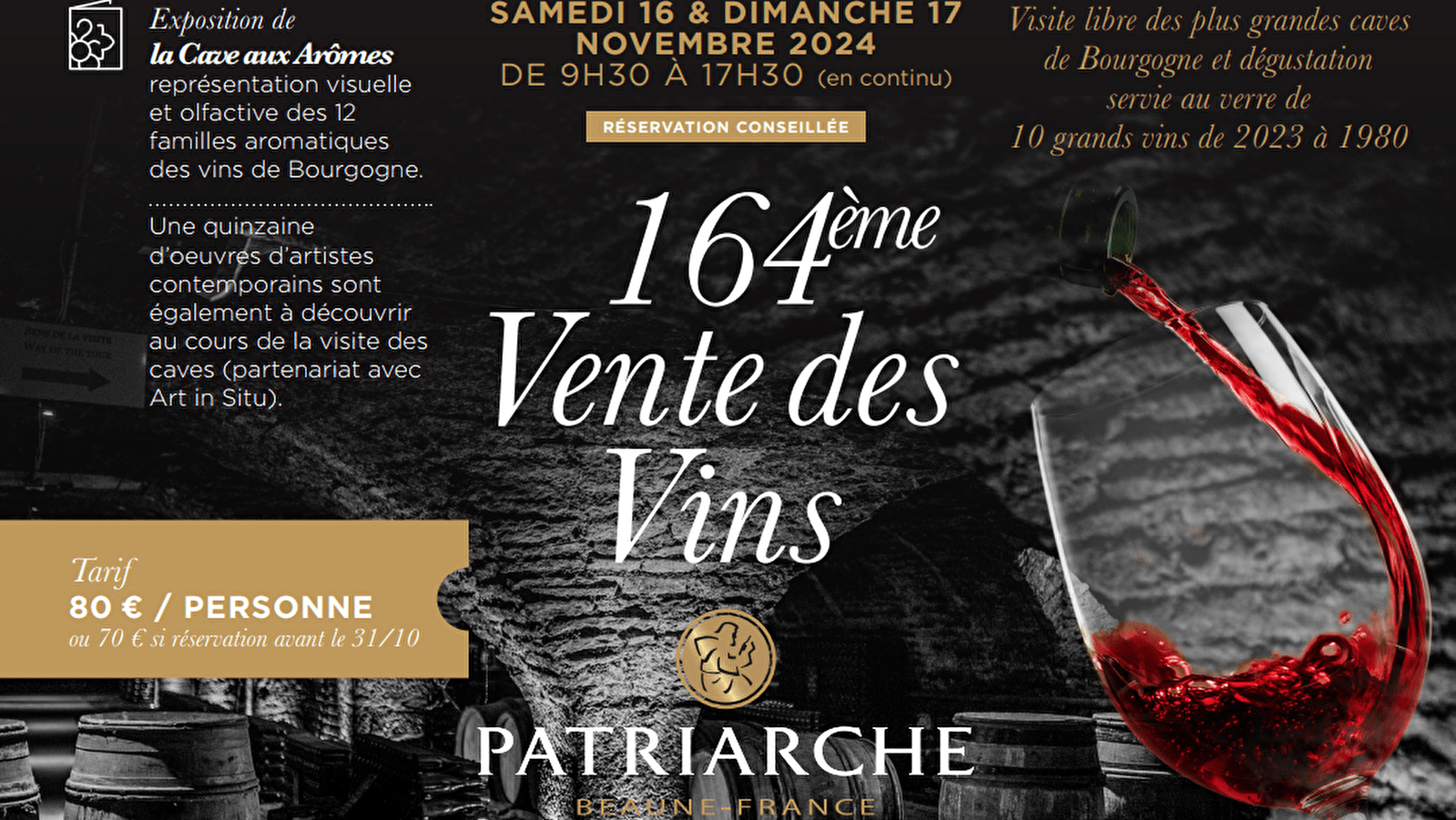 Caves Patriarche - 164ème VENTE DES VINS - La Grande Dégustation