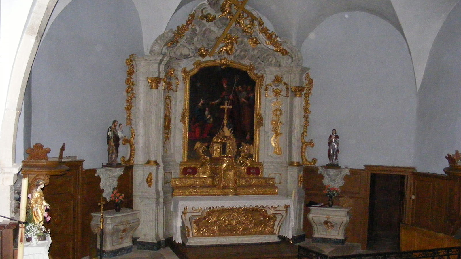 Retable de l'église Saint-Brice de Fleurey-lès-Lavoncourt