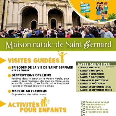 Les Visites d’été de la Maison natale de Saint-Bernard de Fontaine-lès-Dijon 2024